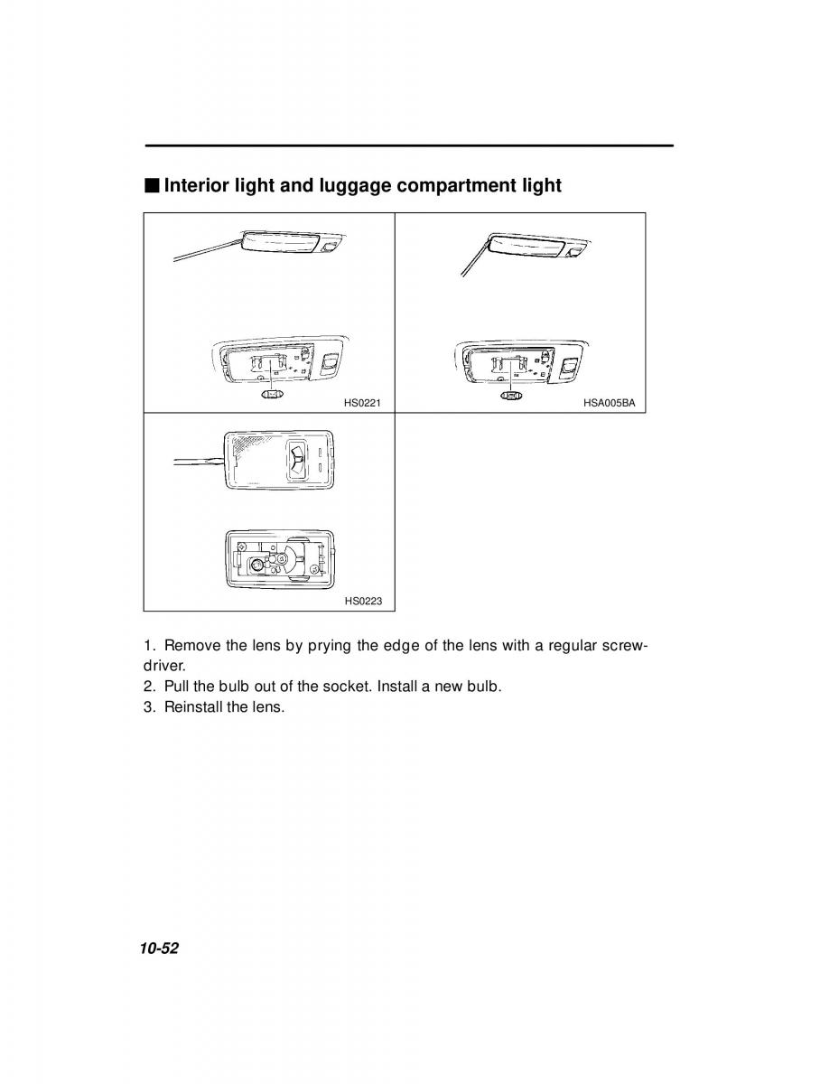 Subaru Forester I 1 owners manual / page 308
