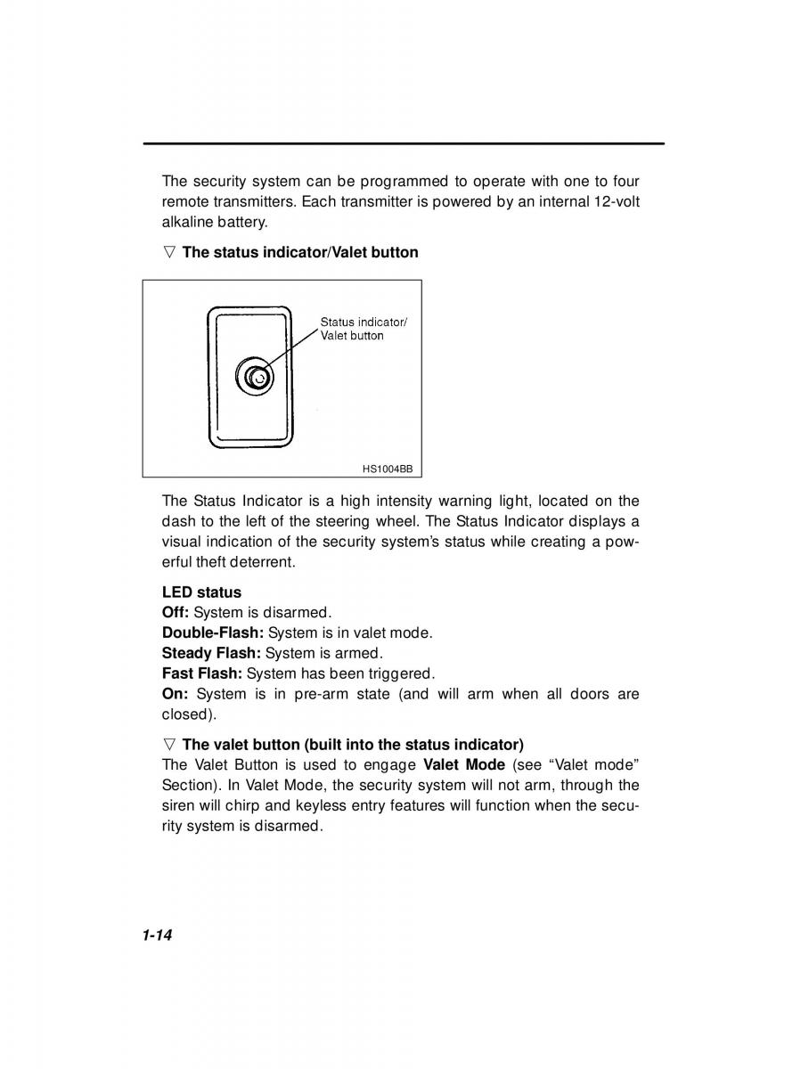 Subaru Forester I 1 owners manual / page 33