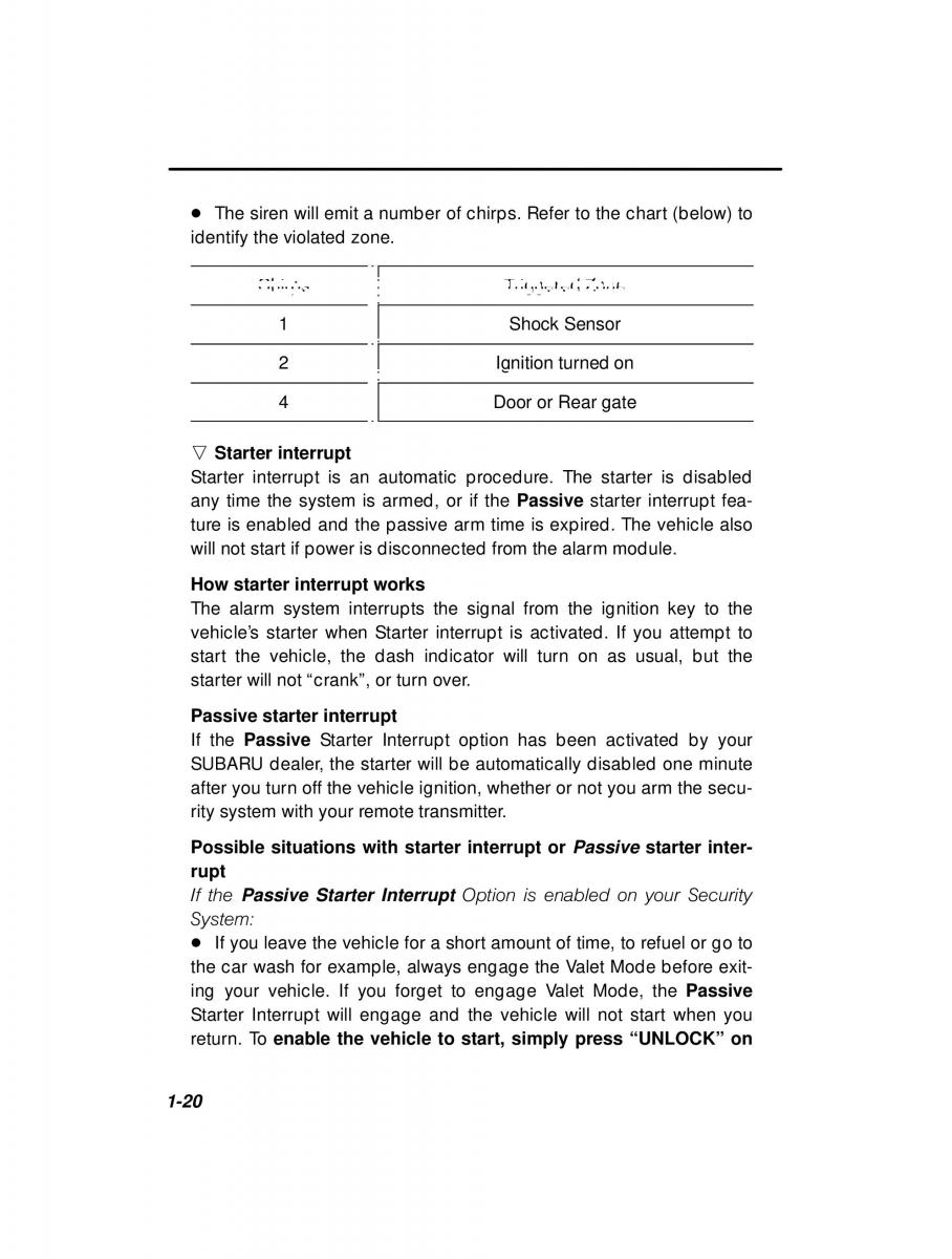 Subaru Forester I 1 owners manual / page 39