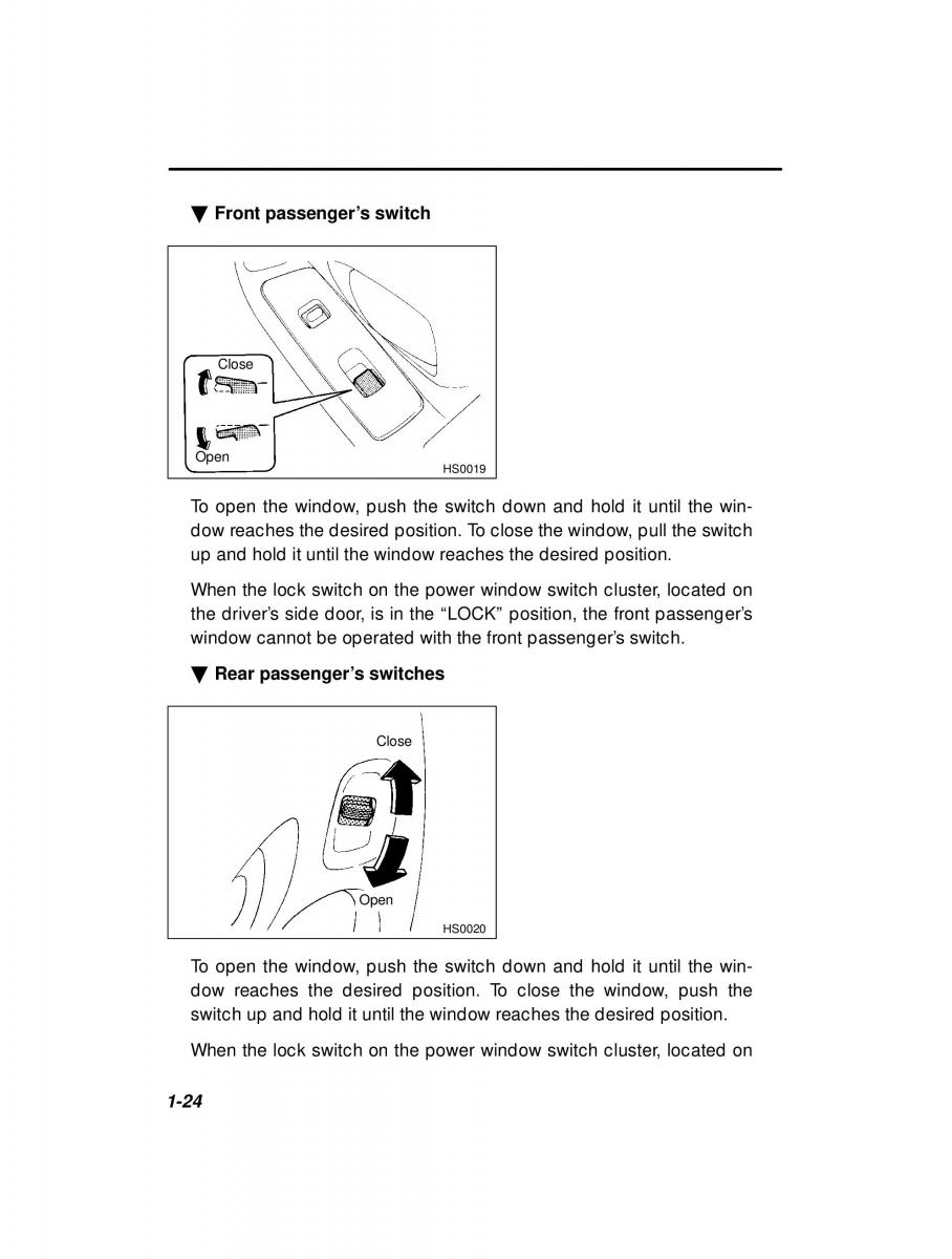 Subaru Forester I 1 owners manual / page 43