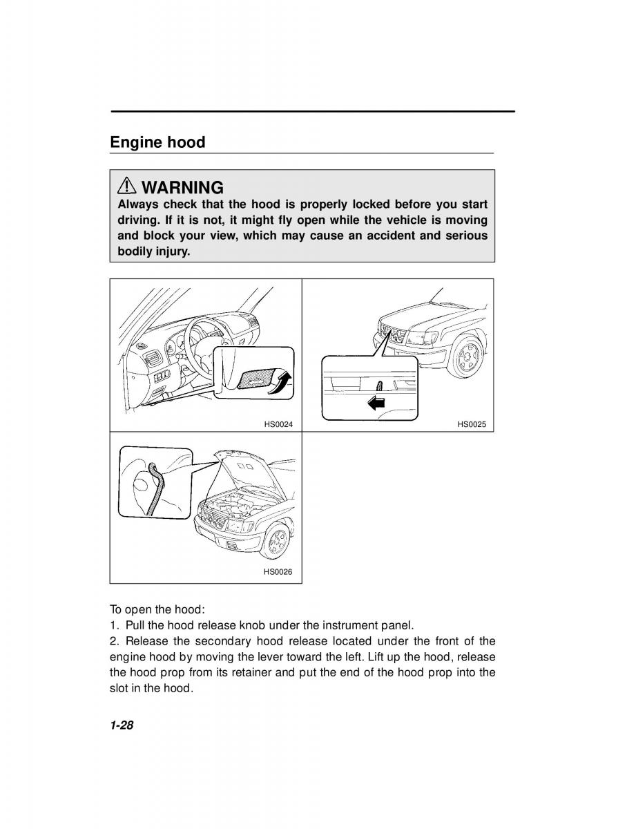 Subaru Forester I 1 owners manual / page 47