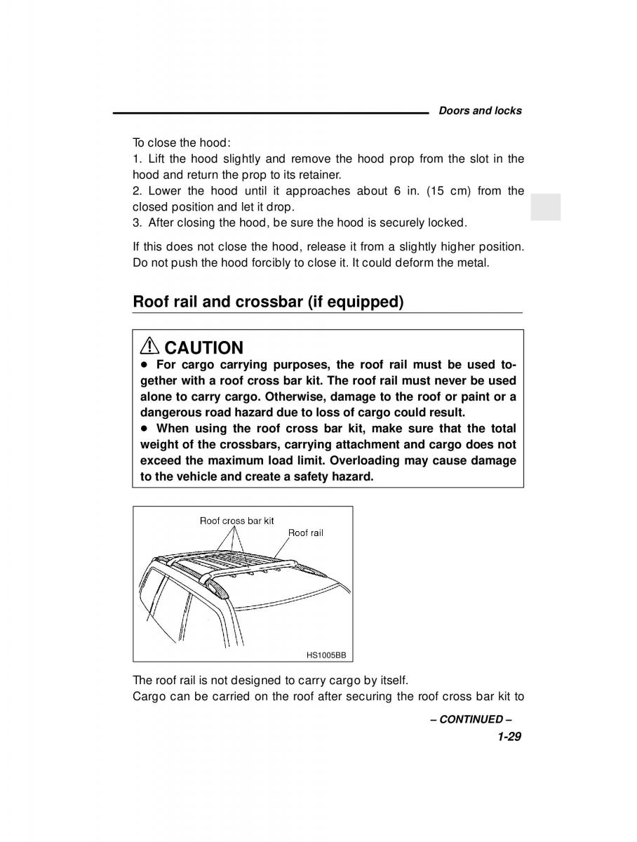 Subaru Forester I 1 owners manual / page 48