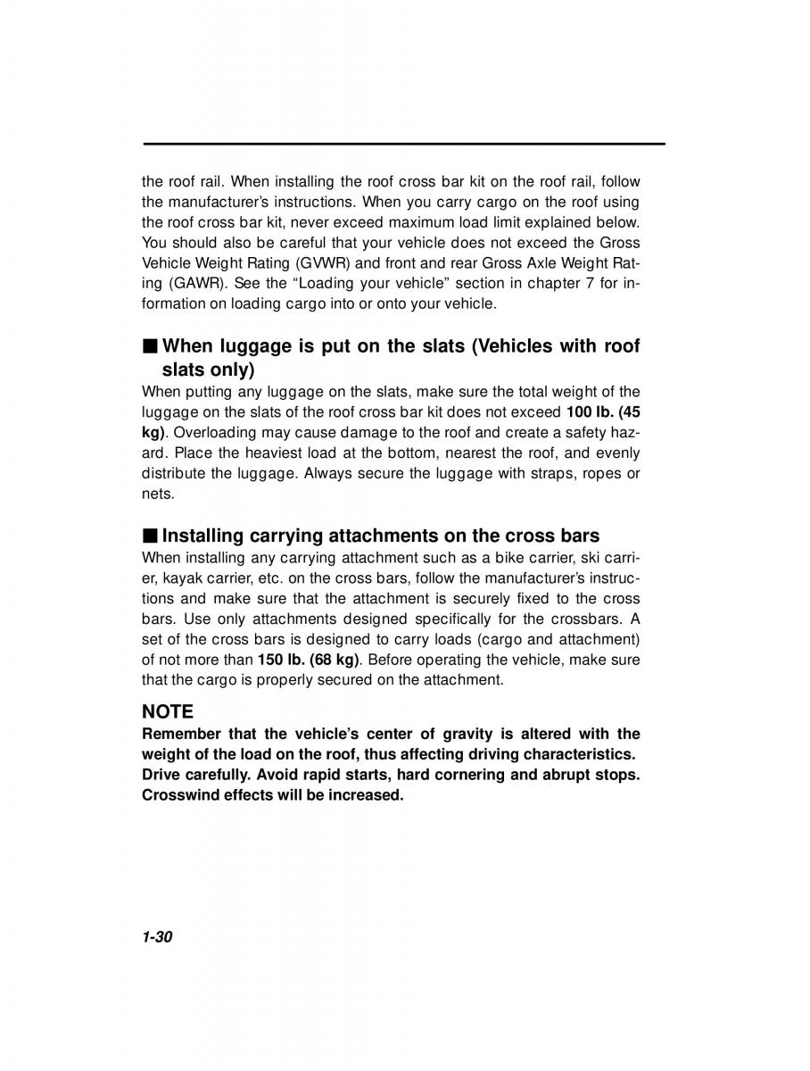 Subaru Forester I 1 owners manual / page 49