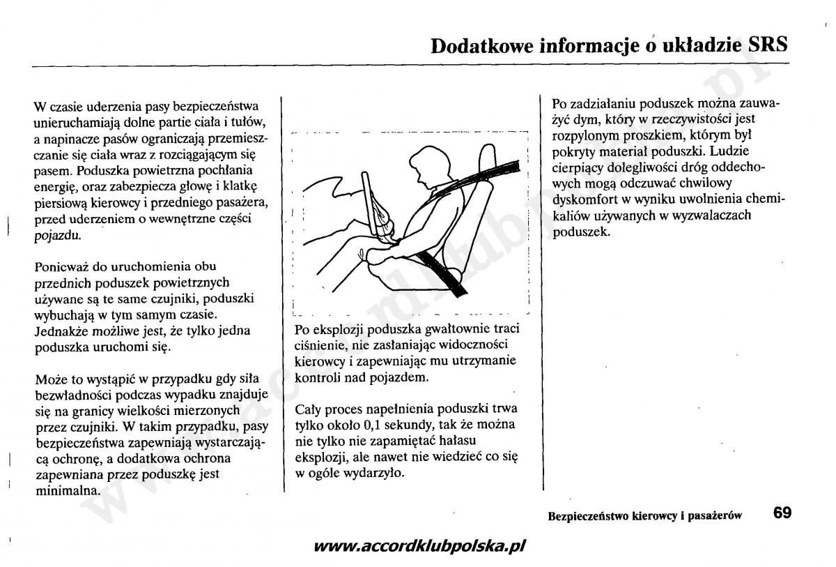 Honda Accord VII 7 instrukcja obslugi / page 73