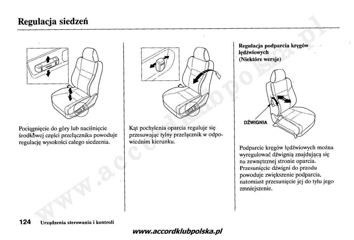 Honda Accord VII 7 instrukcja obslugi / page 128