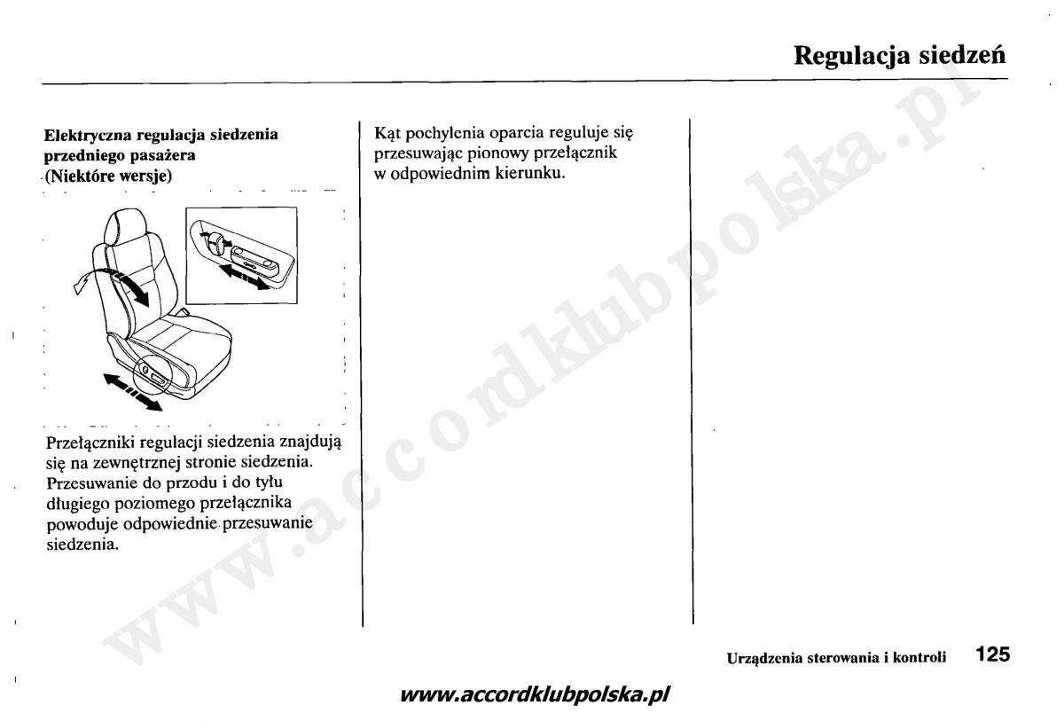 Honda Accord VII 7 instrukcja obslugi / page 129