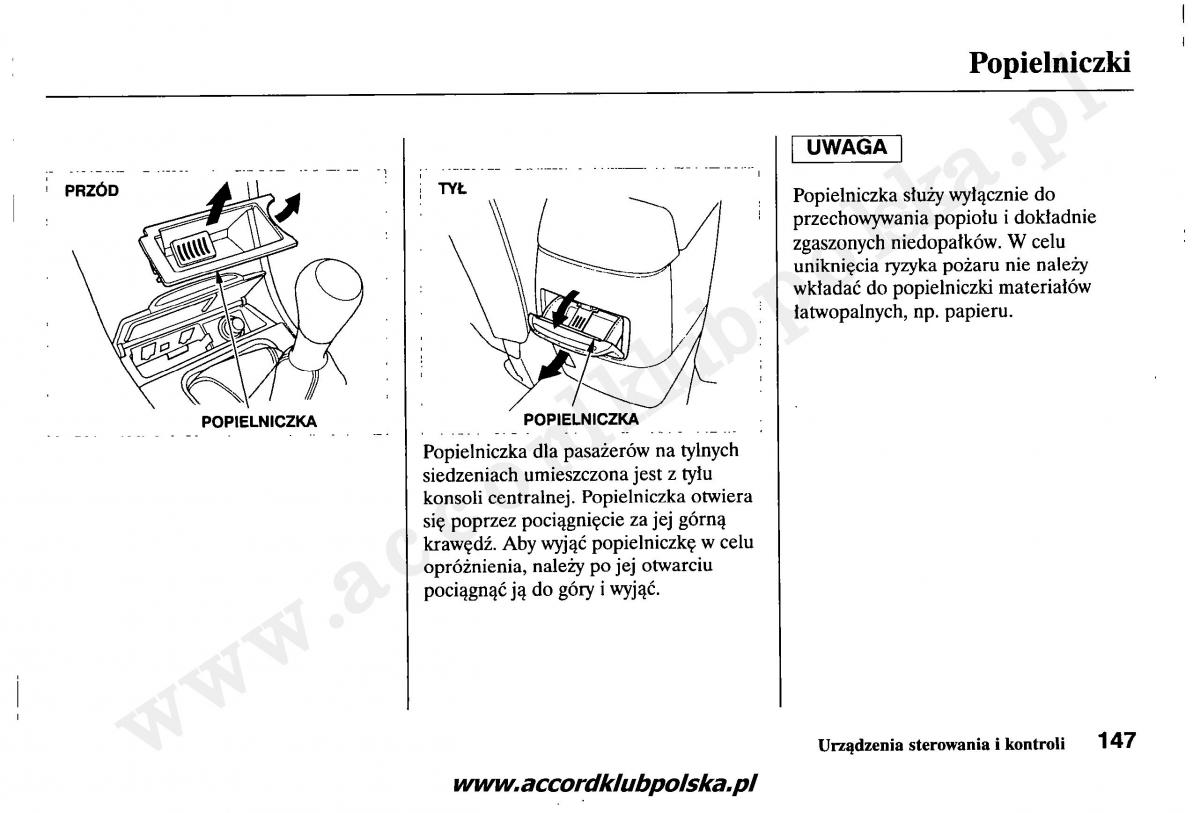 Honda Accord VII 7 instrukcja obslugi / page 151