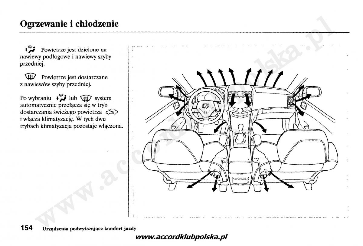 Honda Accord VII 7 instrukcja obslugi / page 158