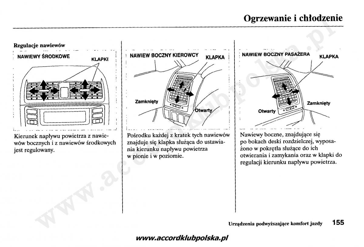 Honda Accord VII 7 instrukcja obslugi / page 159