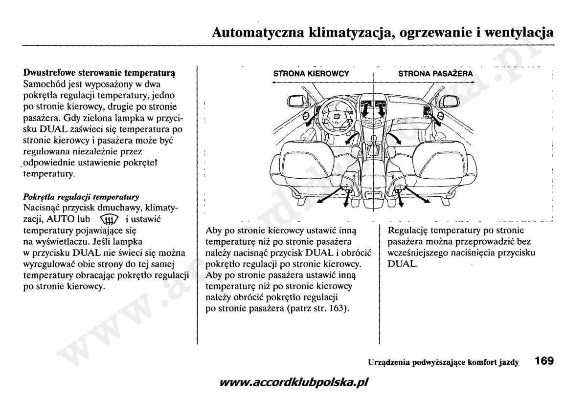 Honda Accord VII 7 instrukcja obslugi / page 173