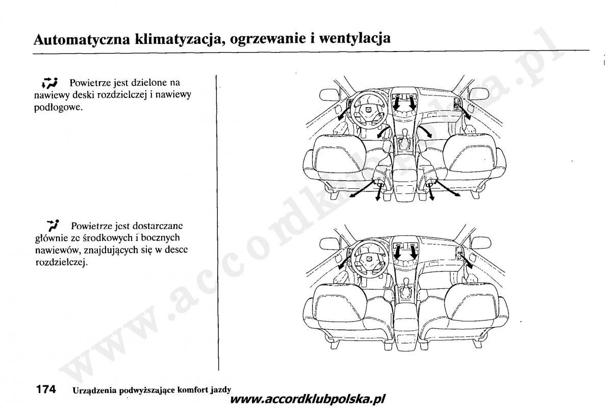 Honda Accord VII 7 instrukcja obslugi / page 178