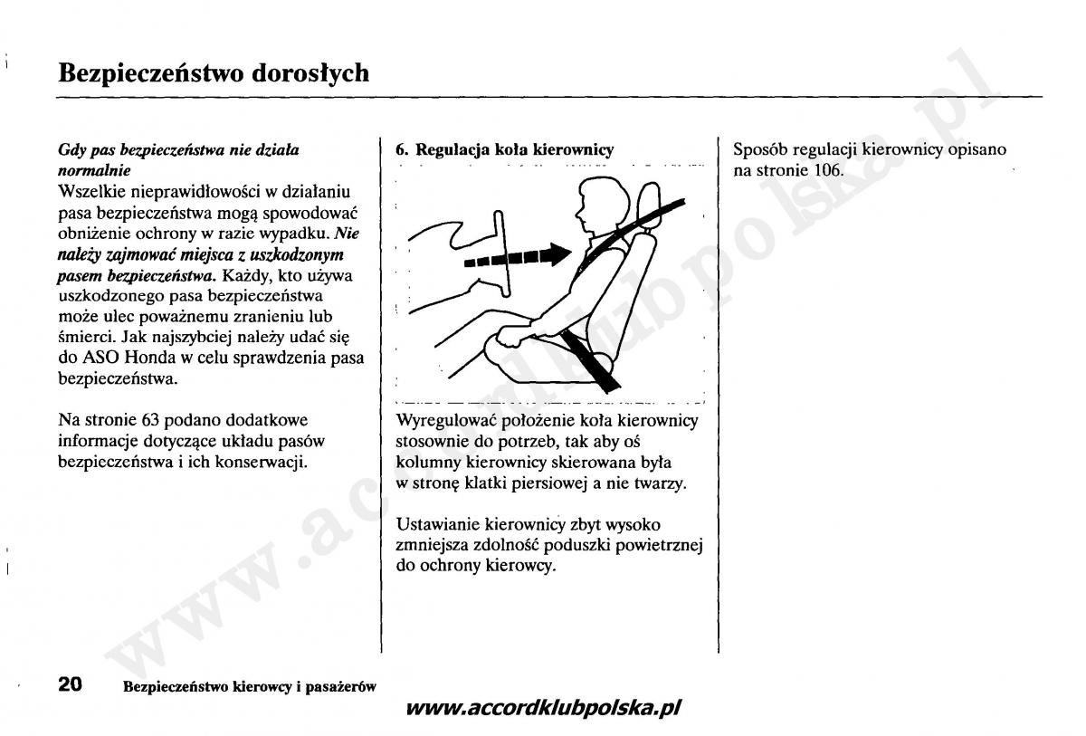 Honda Accord VII 7 instrukcja obslugi / page 24