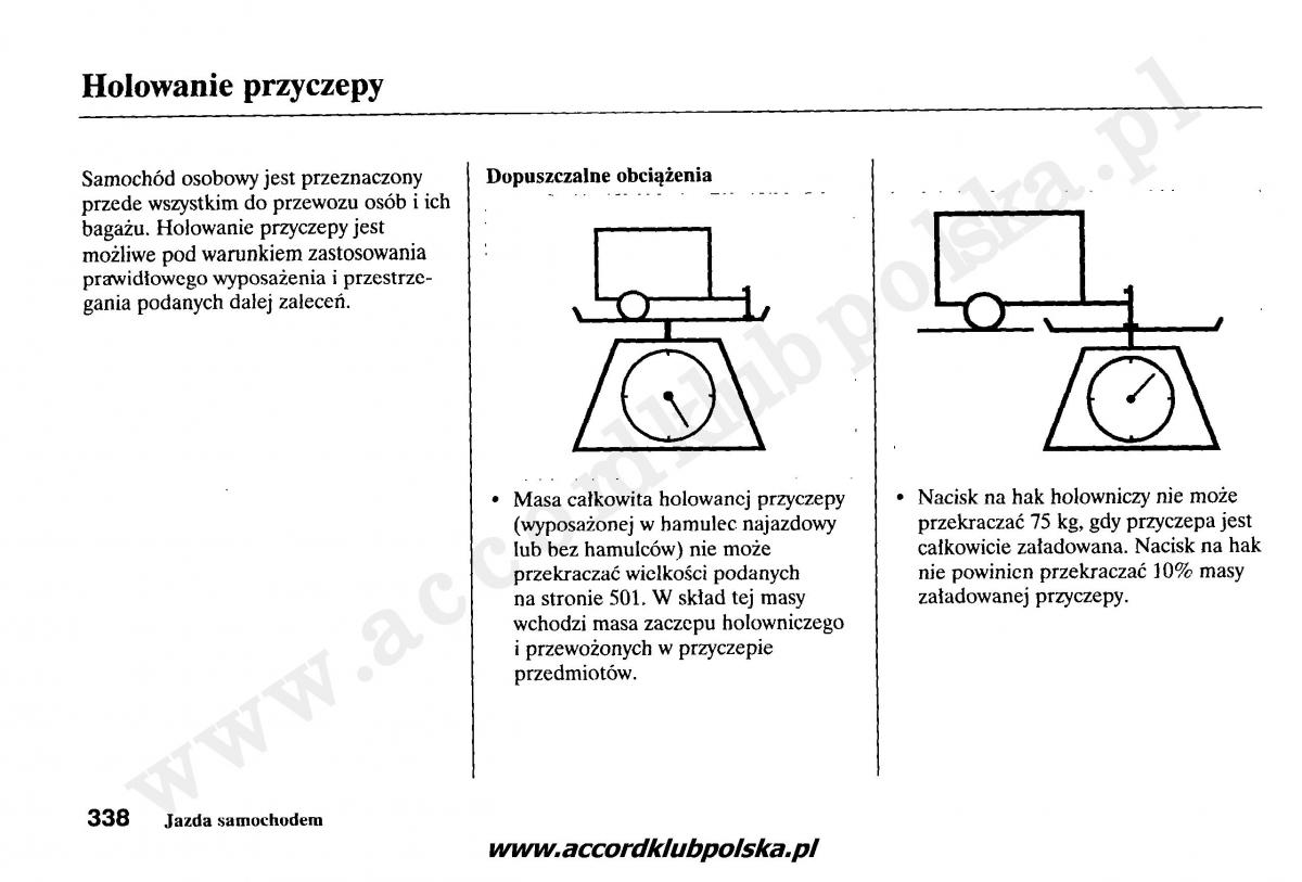 Honda Accord VII 7 instrukcja obslugi / page 342