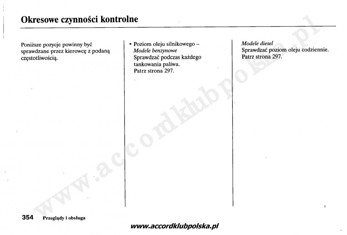 Honda Accord VII 7 instrukcja obslugi / page 358