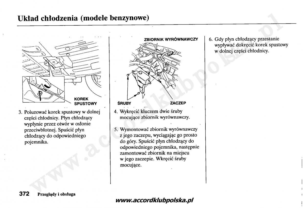 Honda Accord VII 7 instrukcja obslugi / page 376