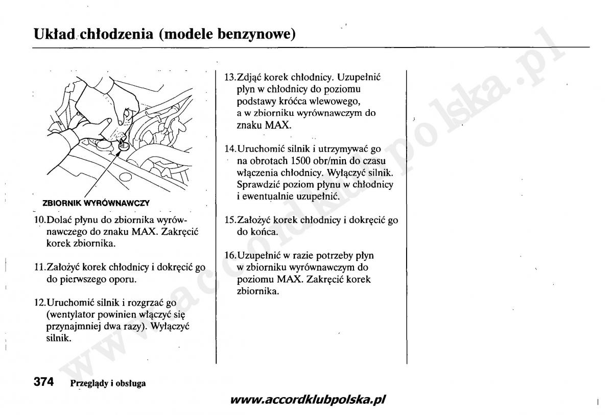 Honda Accord VII 7 instrukcja obslugi / page 378