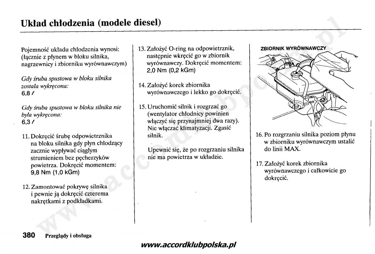 Honda Accord VII 7 instrukcja obslugi / page 384