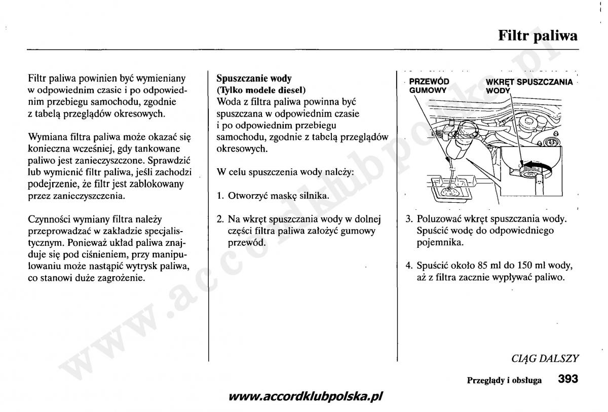 Honda Accord VII 7 instrukcja obslugi / page 397