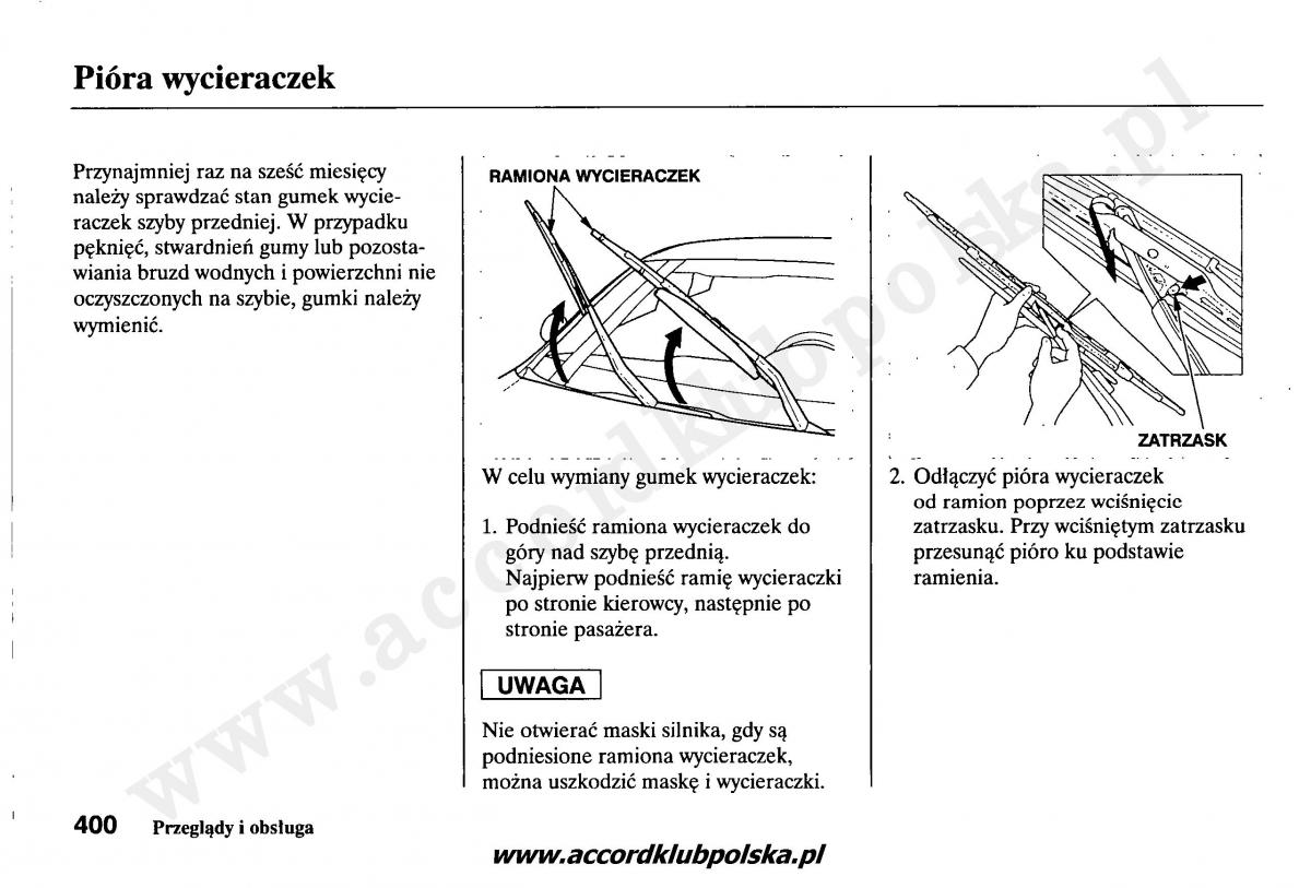 Honda Accord VII 7 instrukcja obslugi / page 404