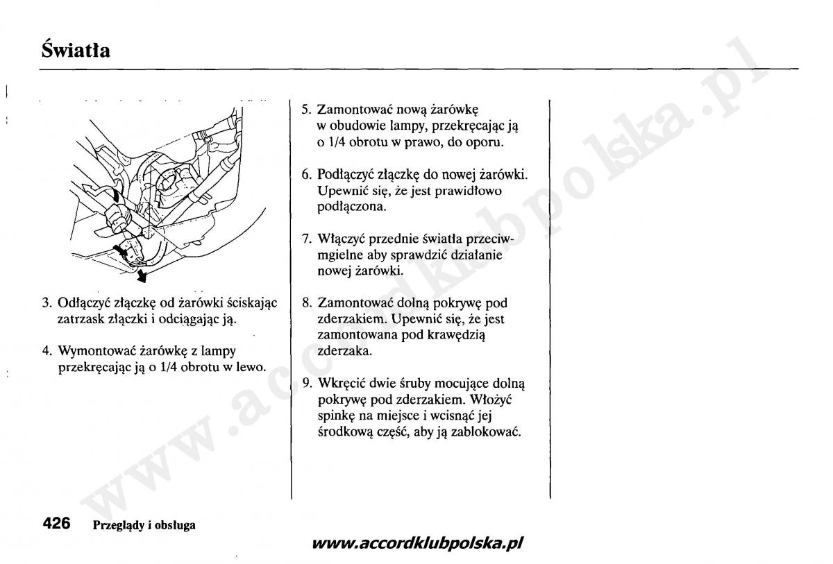 Honda Accord VII 7 instrukcja obslugi / page 430