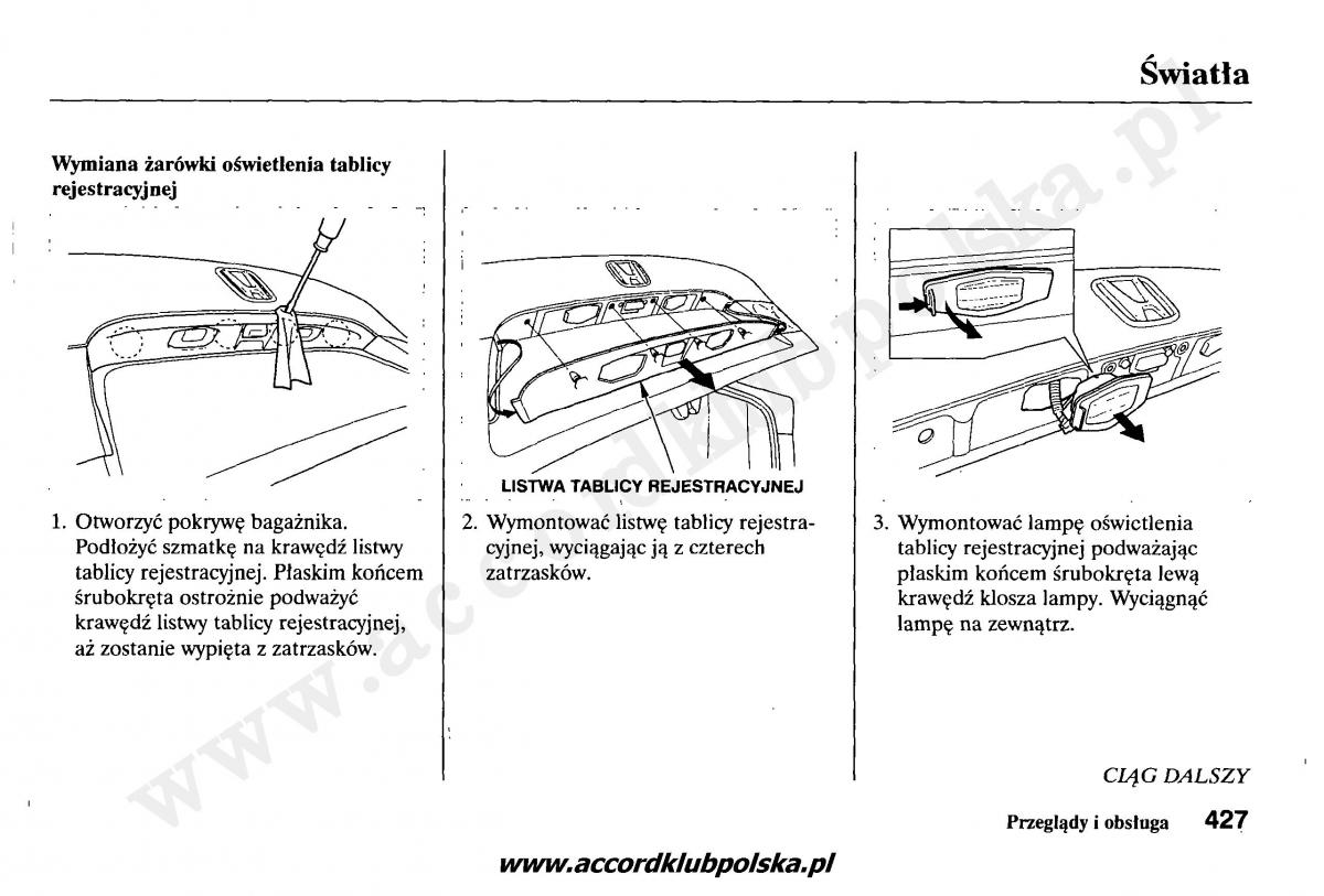 Honda Accord VII 7 instrukcja obslugi / page 431