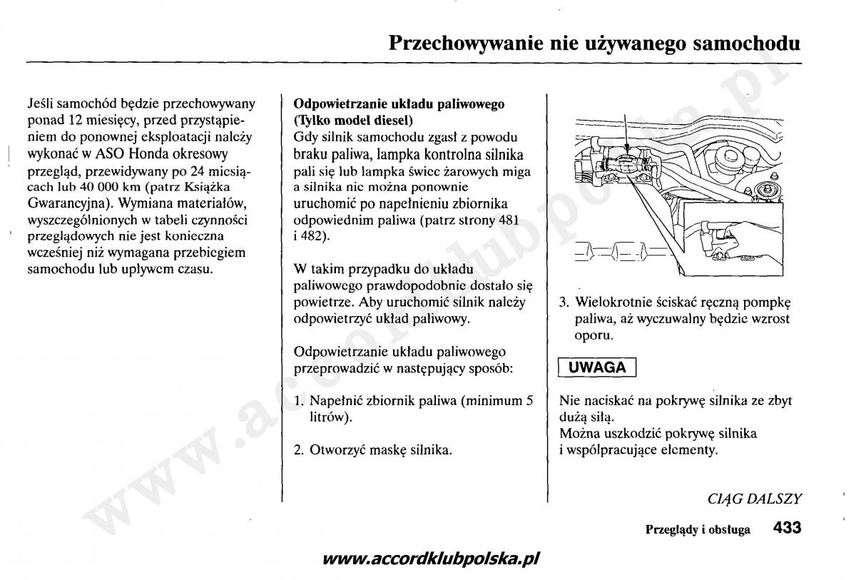 Honda Accord VII 7 instrukcja obslugi / page 437