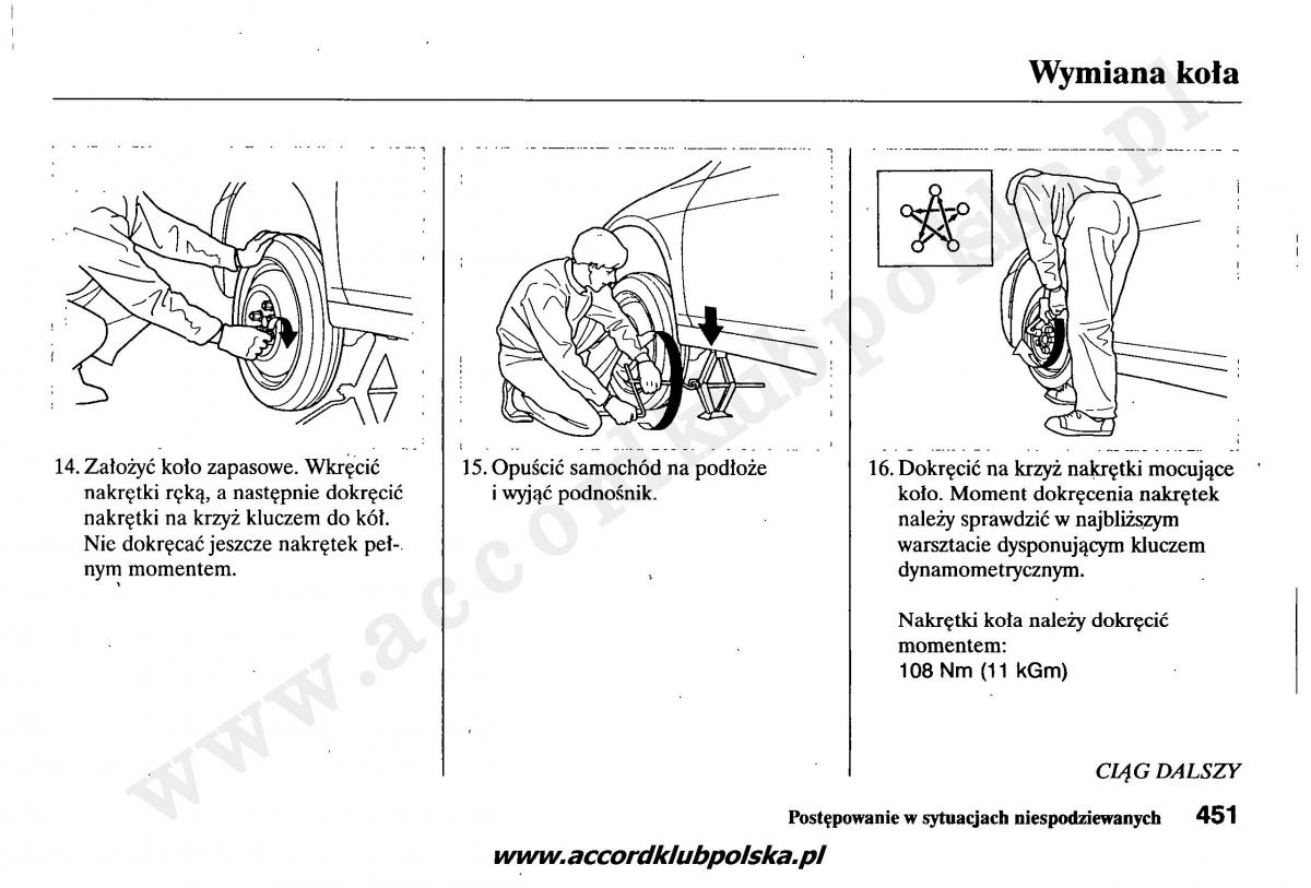 Honda Accord VII 7 instrukcja obslugi / page 455