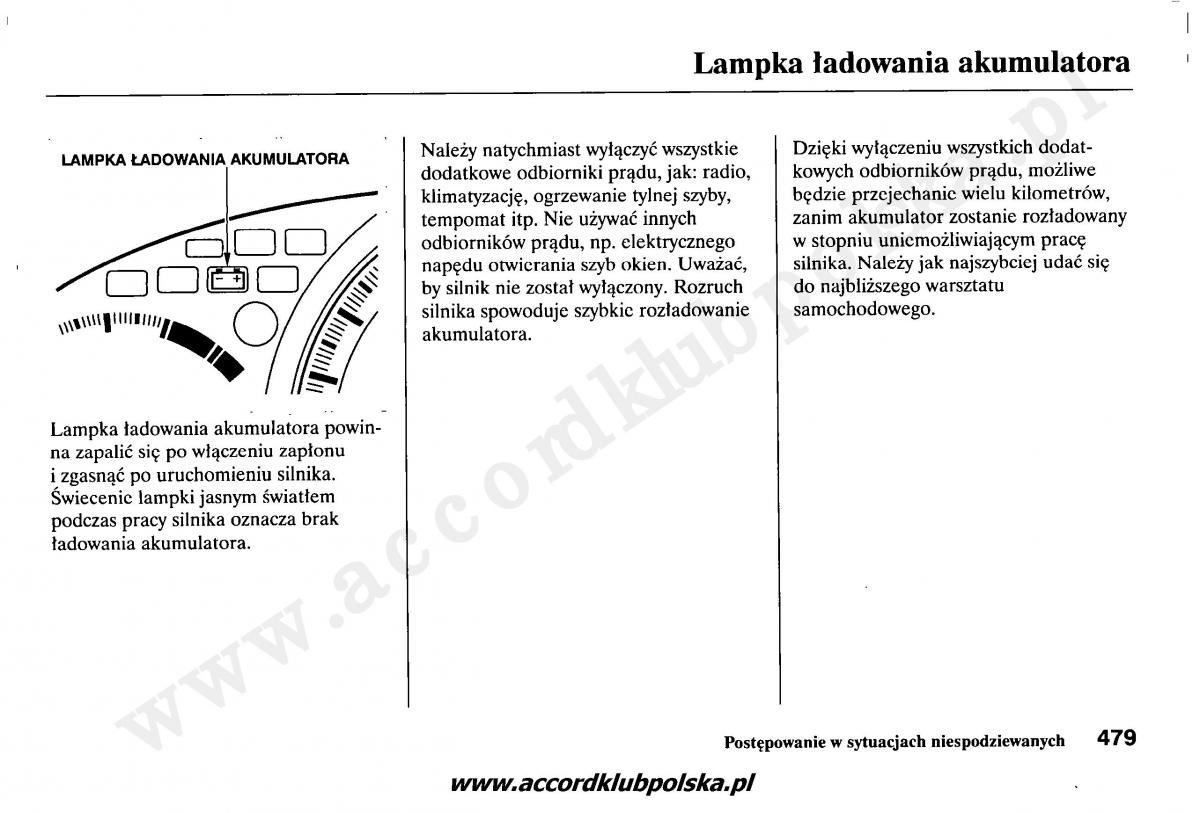 Honda Accord VII 7 instrukcja obslugi / page 483