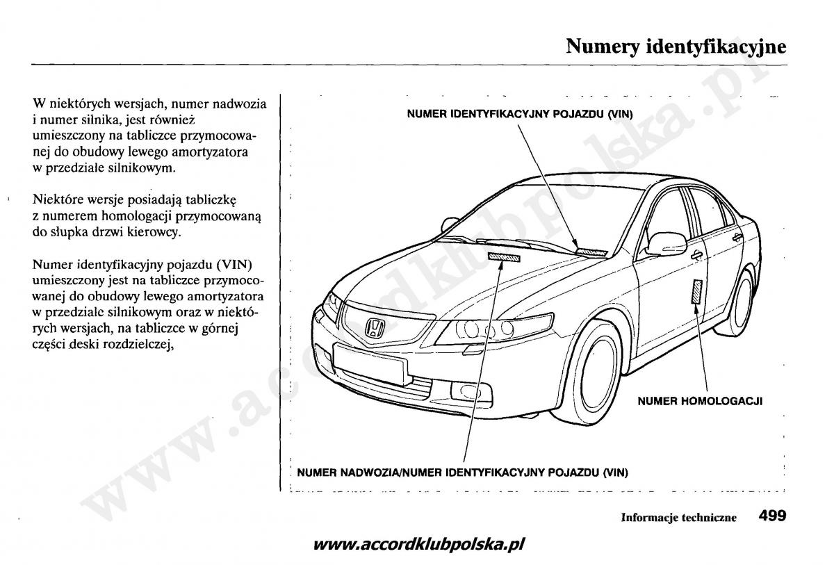 Honda Accord VII 7 instrukcja obslugi / page 503