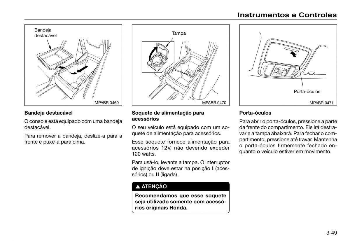 Honda Accord VII 7 manual del propietario / page 85