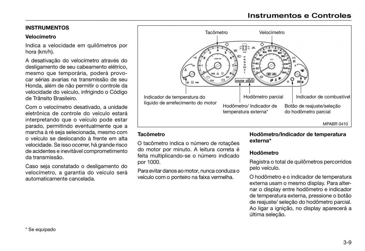 Honda Accord VII 7 manual del propietario / page 45