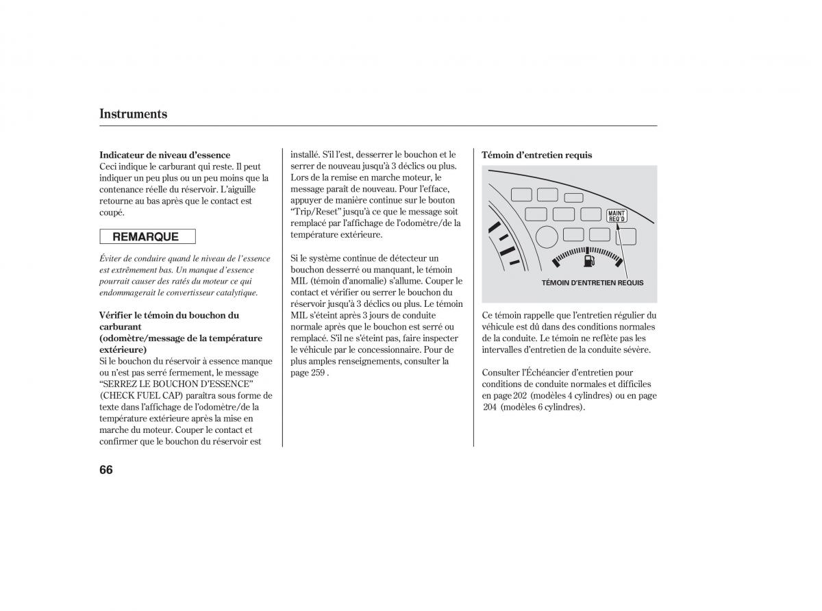 Honda Accord VII 7 manuel du proprietaire / page 61