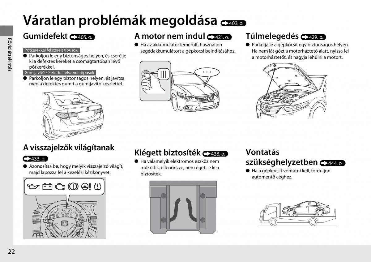 Honda Accord VIII 8 Kezelesi utmutato / page 23