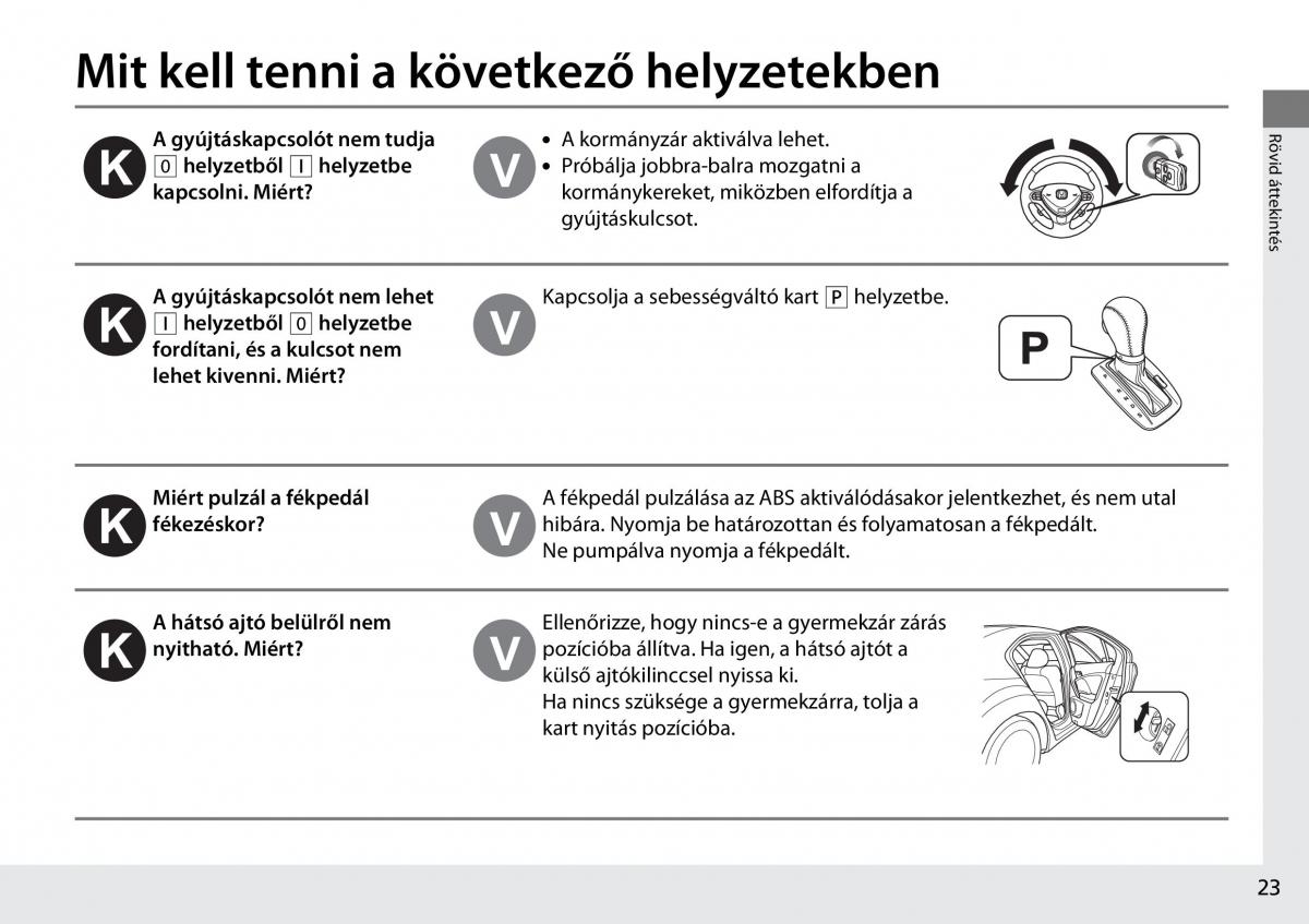 Honda Accord VIII 8 Kezelesi utmutato / page 24