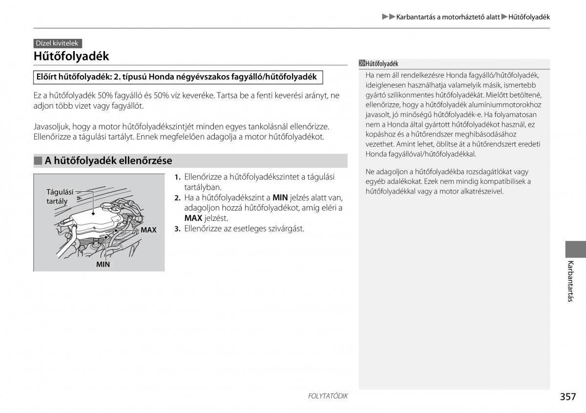 Honda Accord VIII 8 Kezelesi utmutato / page 358