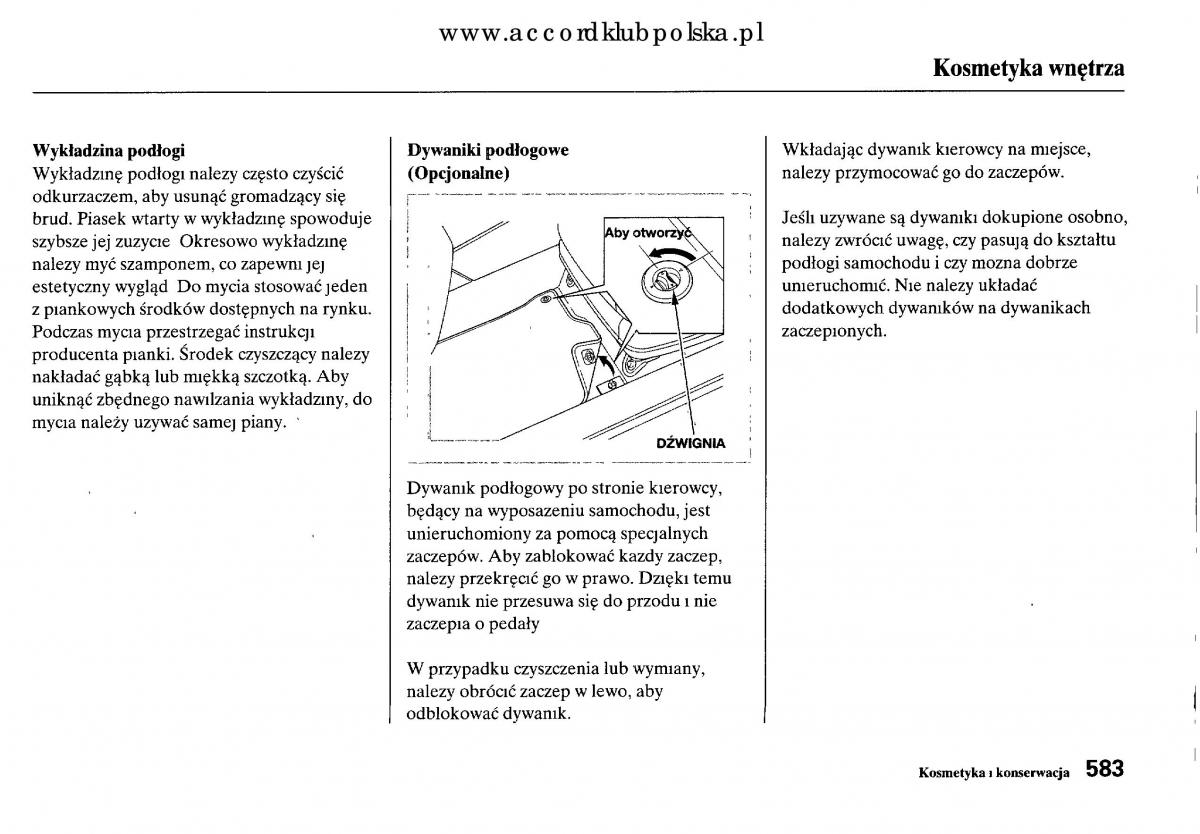 Honda Accord VIII 8 instrukcja obslugi / page 589