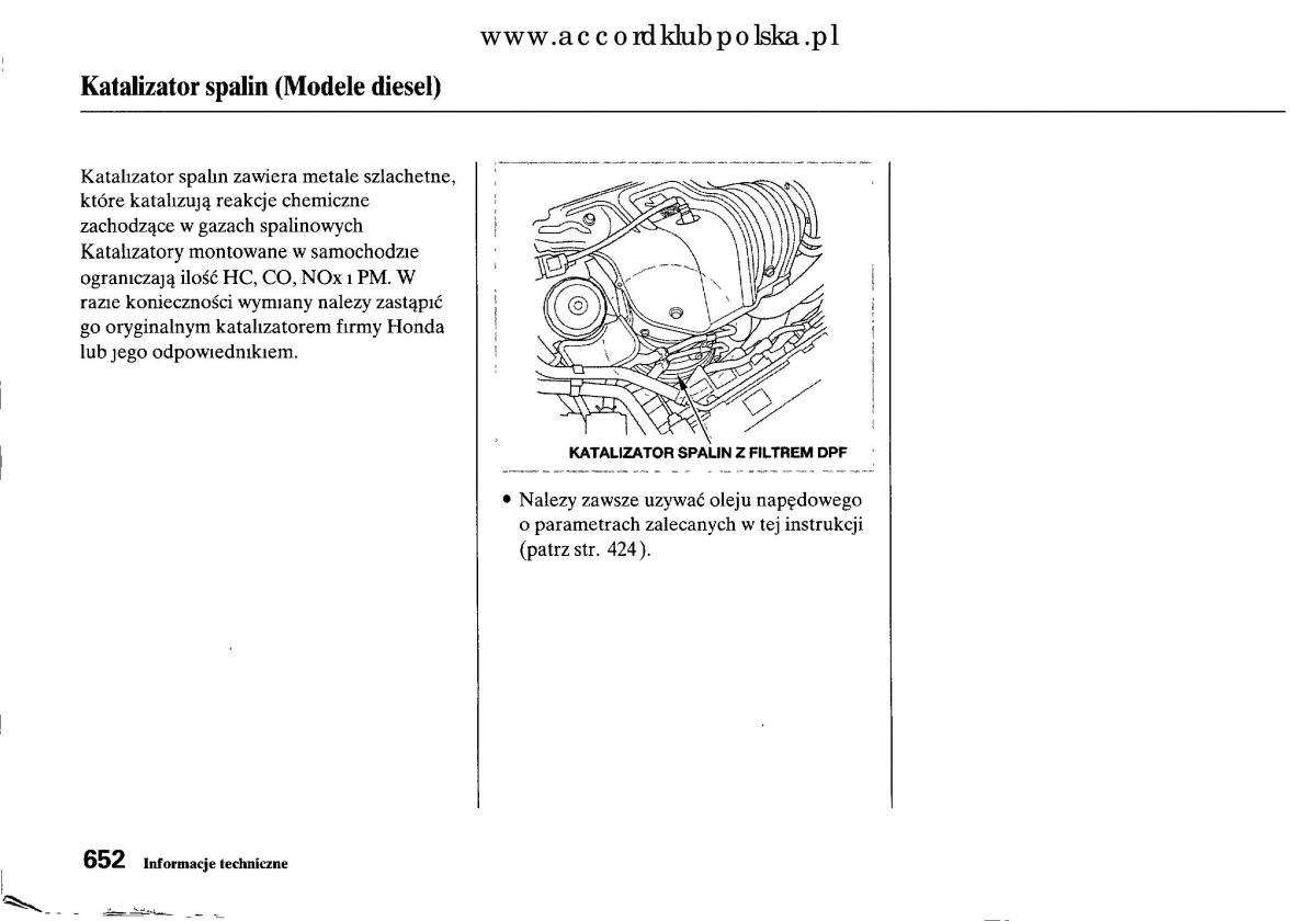 Honda Accord VIII 8 instrukcja obslugi / page 658