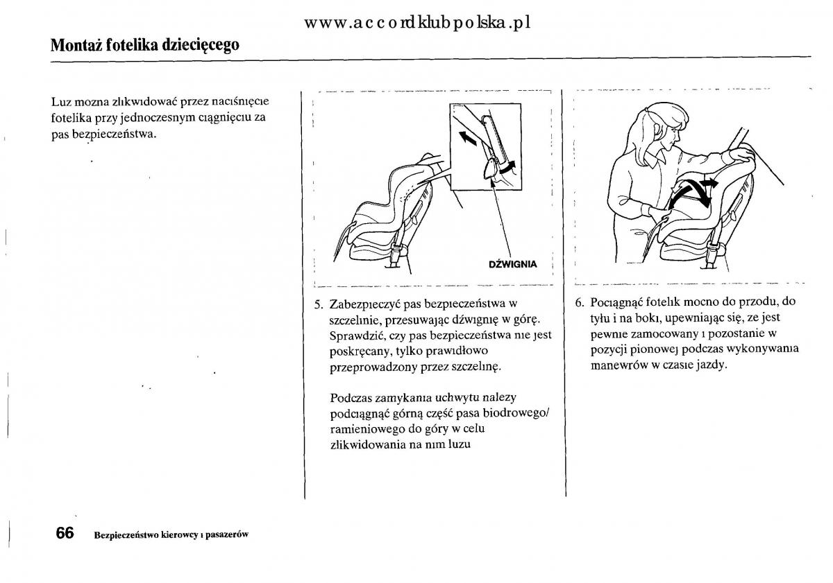 Honda Accord VIII 8 instrukcja obslugi / page 72