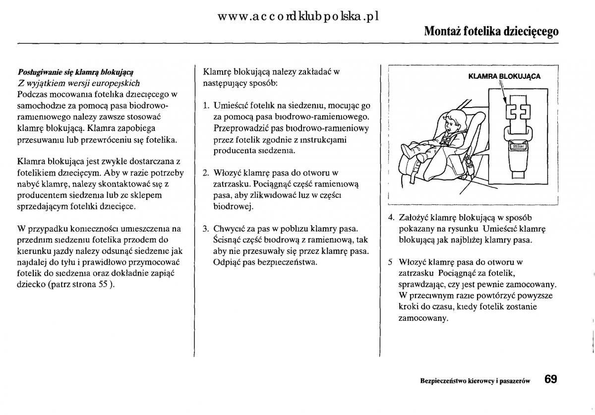 Honda Accord VIII 8 instrukcja obslugi / page 75