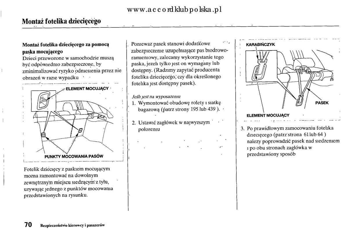 Honda Accord VIII 8 instrukcja obslugi / page 76