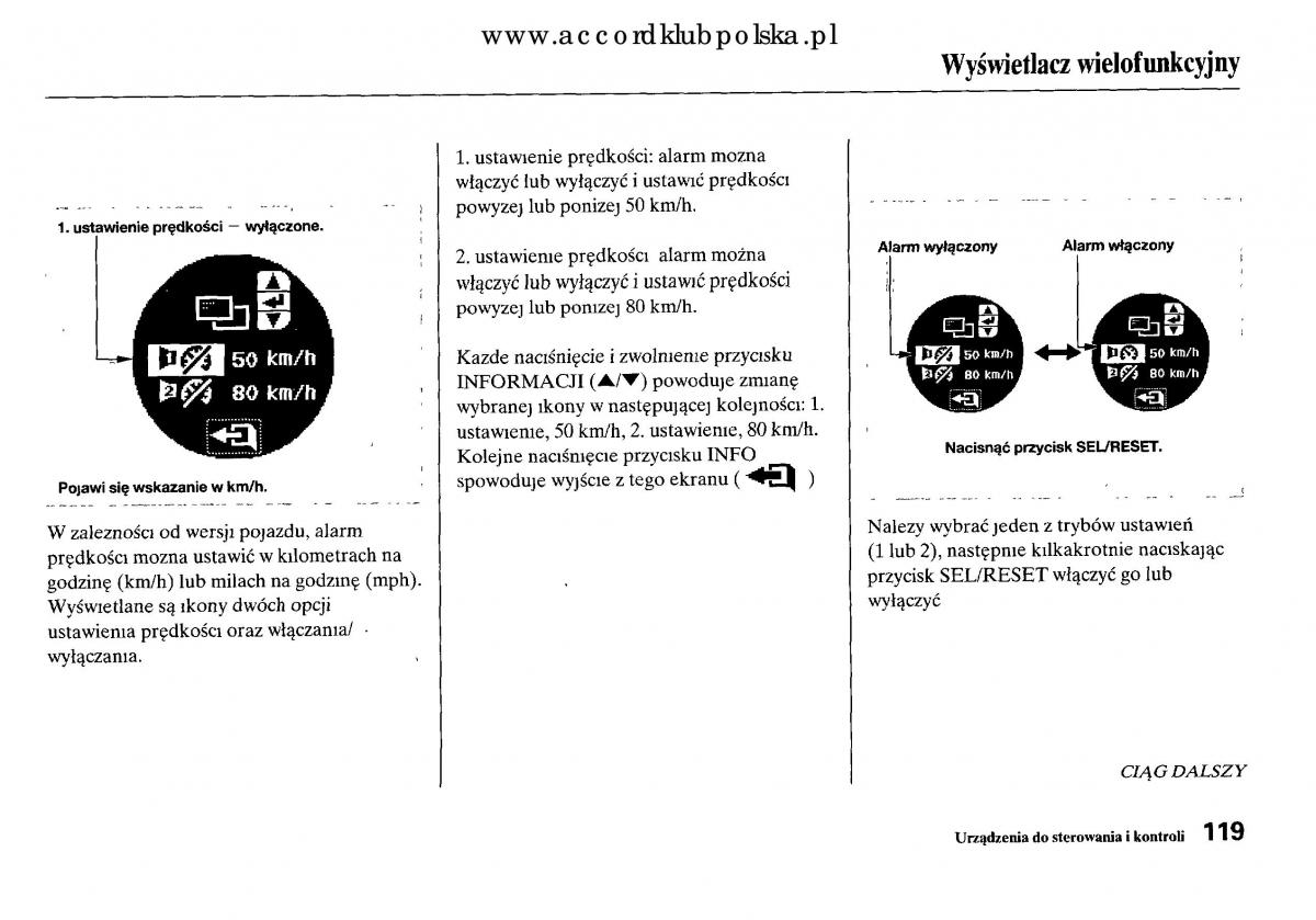 Honda Accord VIII 8 instrukcja obslugi / page 125