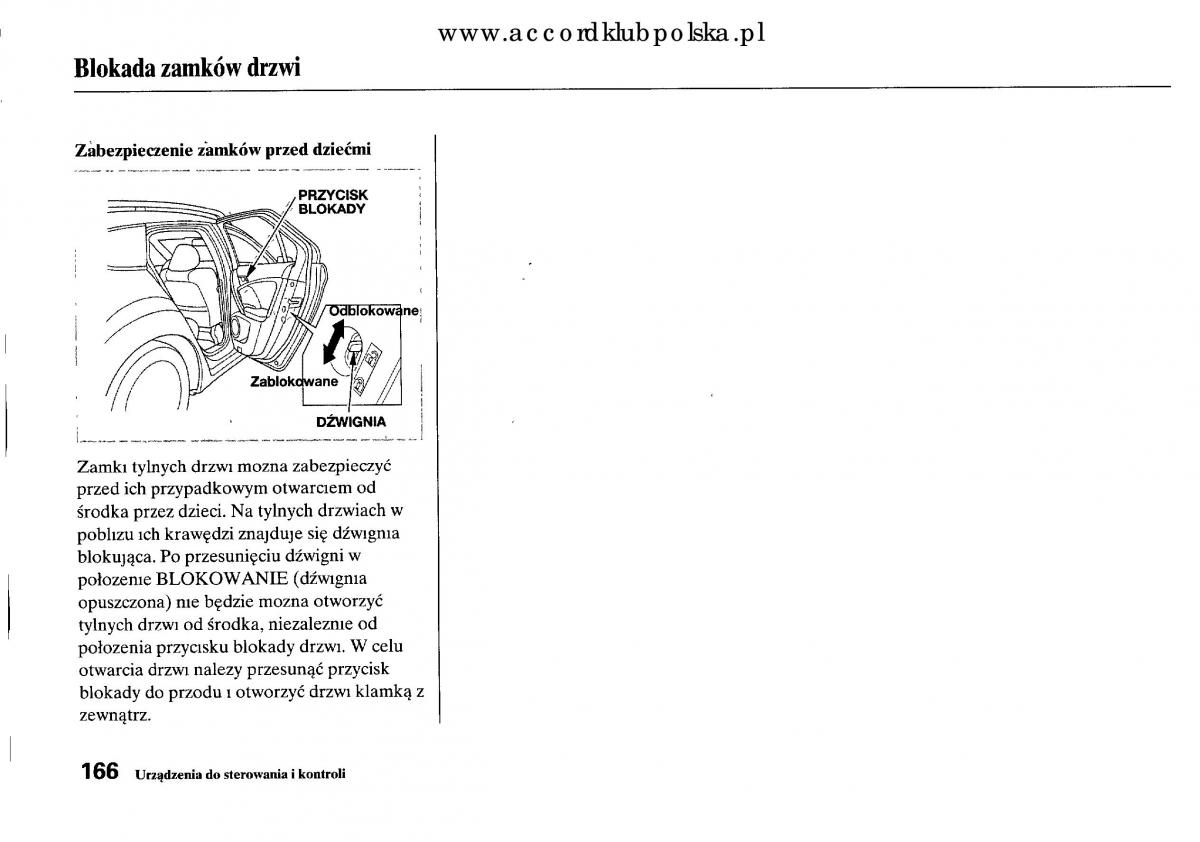 Honda Accord VIII 8 instrukcja obslugi / page 172