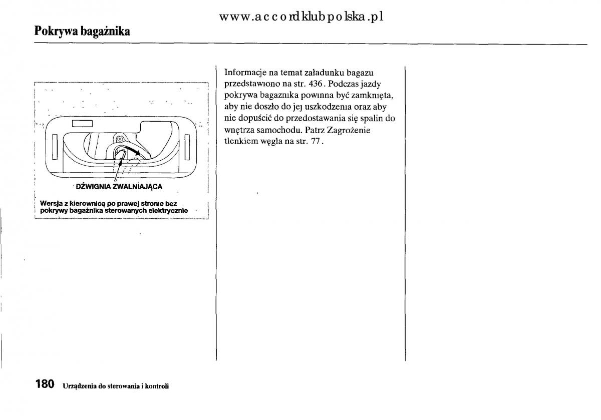 Honda Accord VIII 8 instrukcja obslugi / page 186