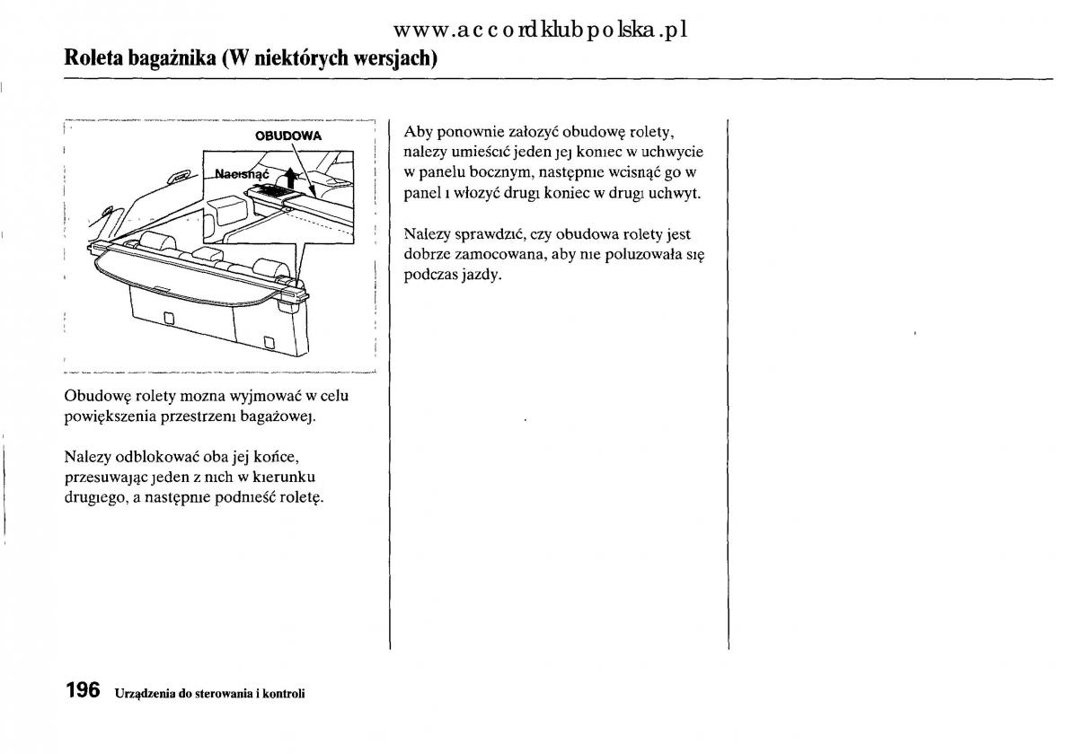 Honda Accord VIII 8 instrukcja obslugi / page 202