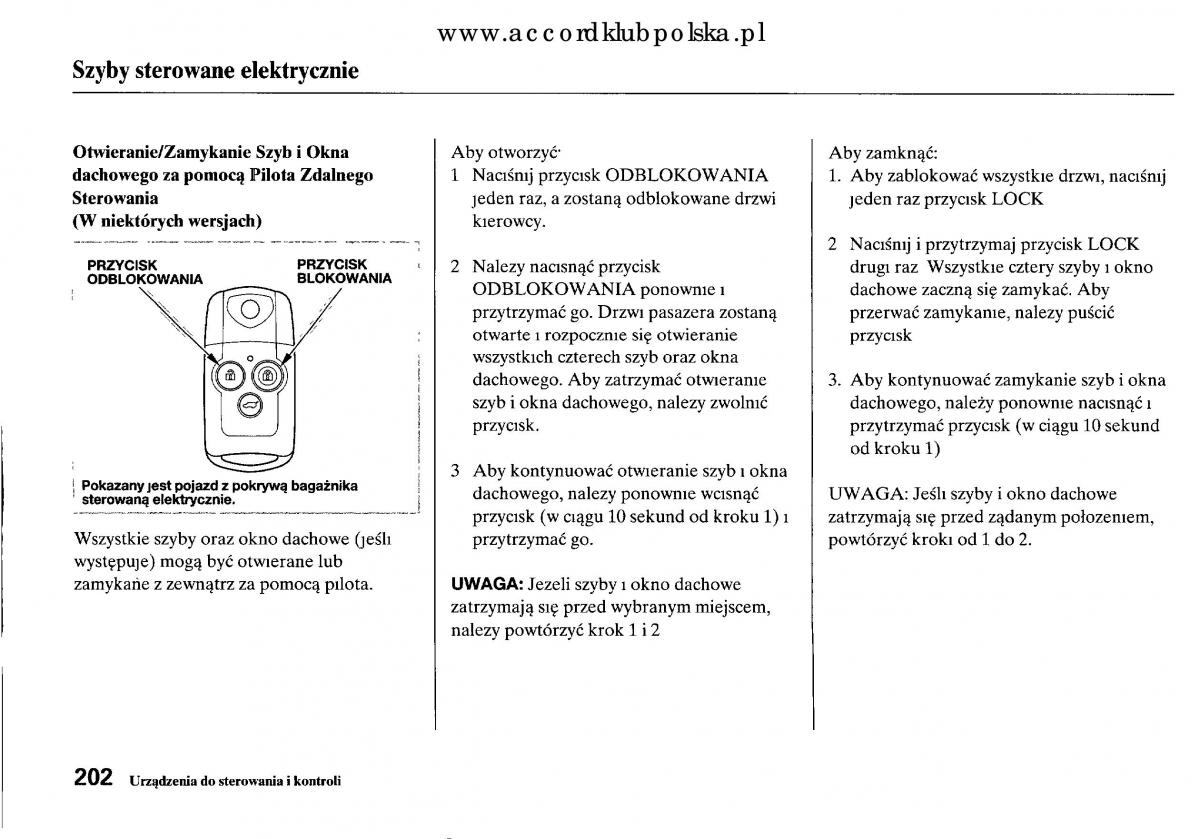 Honda Accord VIII 8 instrukcja obslugi / page 208