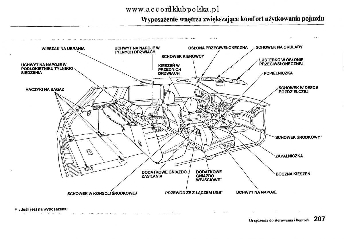 Honda Accord VIII 8 instrukcja obslugi / page 213