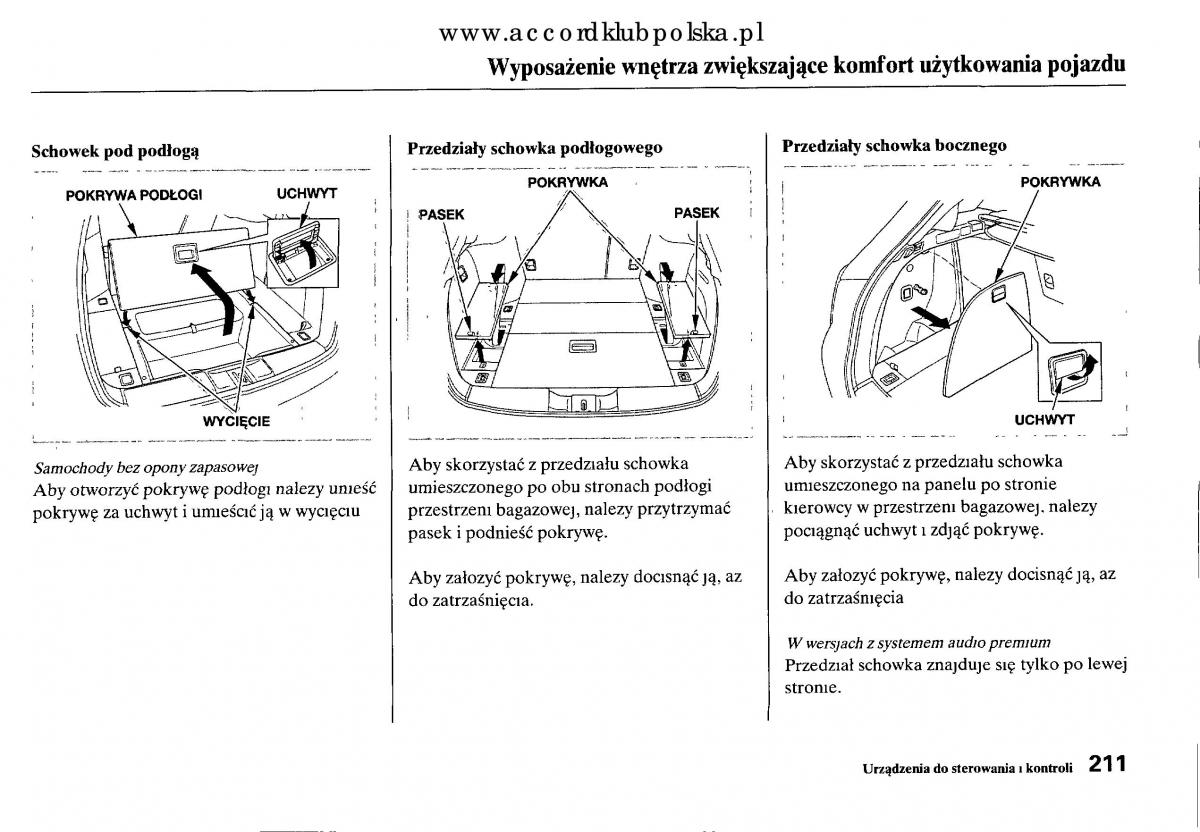 Honda Accord VIII 8 instrukcja obslugi / page 217