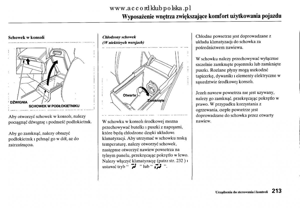 Honda Accord VIII 8 instrukcja obslugi / page 219