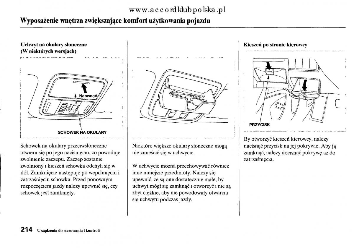 Honda Accord VIII 8 instrukcja obslugi / page 220