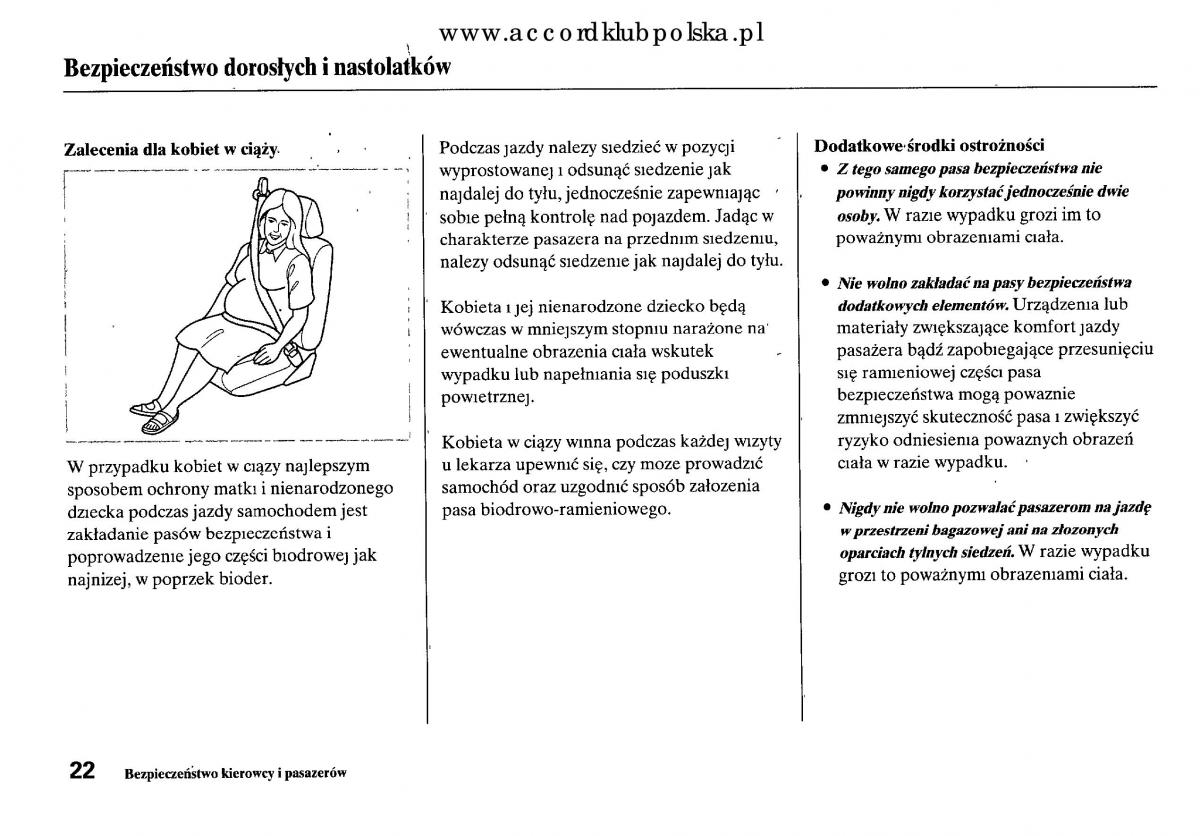 Honda Accord VIII 8 instrukcja obslugi / page 28